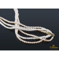Collar tres hilos de perlas cultivadas