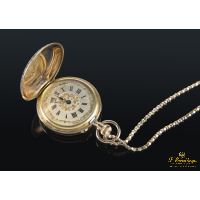 Reloj de bolsillo oro amarillo y diamantes clasico