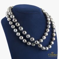 Collar perlas negras naturales de tahiti