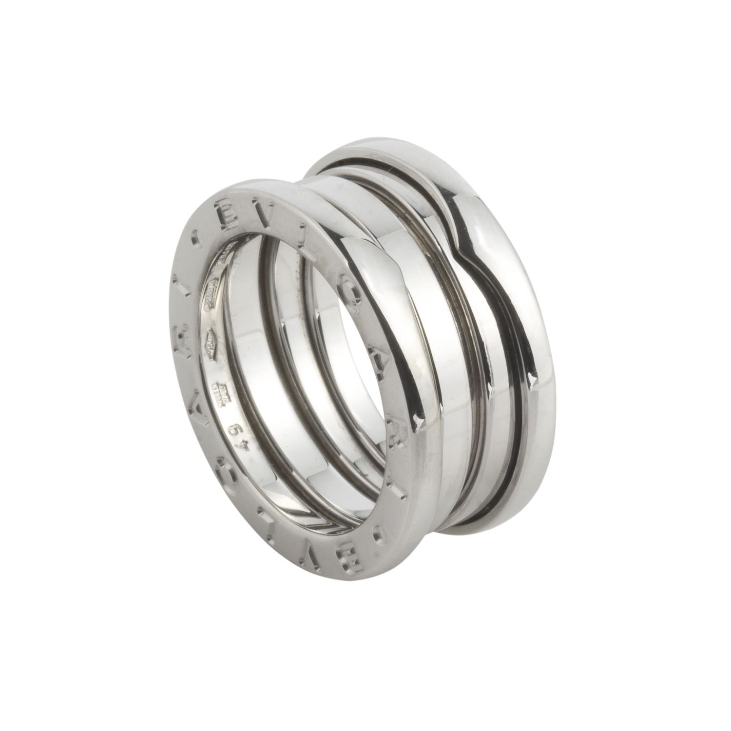Anillo b.Zero1 oro blanco dos bandas oro blanco