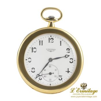 LONGINES<BR>RELOJ DE BOLSILLO ANTIGUO LONGINES ORO... · ref.: (RMX)