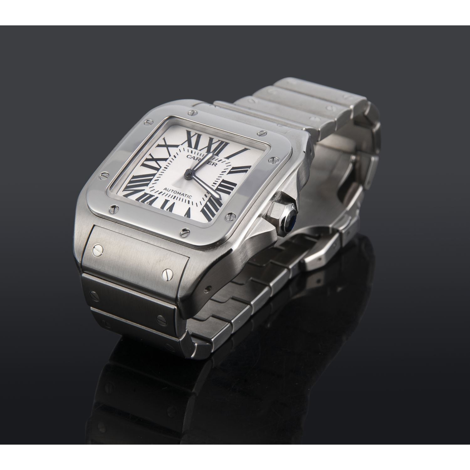 Reloj Cartier Santos 100 Acero Autom tico Caballero. Autom tico