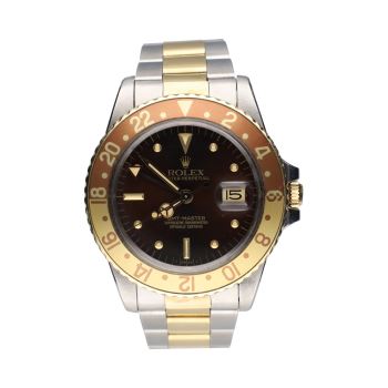 ROLEX<BR>GMT-MASTER ACERO Y ORO MARRÓN OYSTER. ... · ref.: 16753