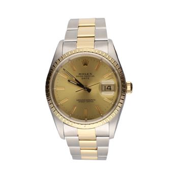 ROLEX<BR>OYSTER PERPETUAL DATE ACERO Y ORO 34MM... · ref.: 15223