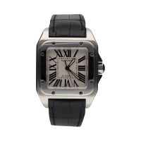 CARTIER<BR>SANTOS 100 CADETE ACERO 33MM.