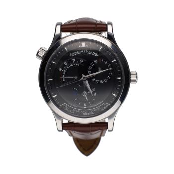 JAEGER-LECOULTRE<BR>MASTER GEOGRAPHIC ACERO 38MM. · ref.: 142.8.92.S
