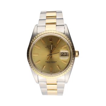 ROLEX<BR>DATE ACERO Y ORO OYSTER 34MM. · ref.: 15223