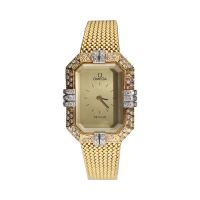 OMEGA<BR>DE VILLE ORO AMARILLO Y ORO BLANCO CON...