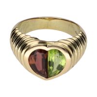 ANILLOS / SORTIJAS<BR>SORTIJA DIOPPO DE BULGARI EN ORO AMARI...