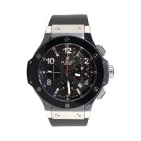 HUBLOT<BR>BIG BANG ACERO CHRONO 44MM BISEL CERÁM...