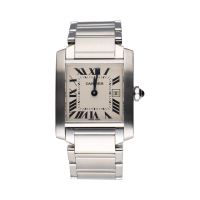 CARTIER<BR>TANK FRANCES ACERO 25MM.