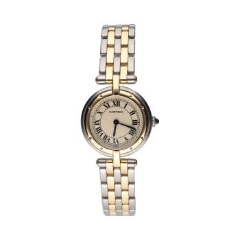 CARTIER<BR>PANTHERE RONDE SEÑORA ACERO Y ORO 24MM... · ref.: 166920