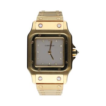 CARTIER<BR>SANTOS ORO AMARILLO BRILLANTES 29MM.  ... · ref.: 2960