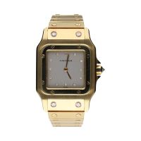 CARTIER<BR>SANTOS ORO AMARILLO BRILLANTES 29MM.  ...