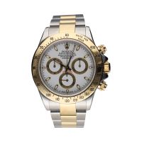 ROLEX<BR>DAYTONA ACERO Y ORO ESFERA BLANCA.