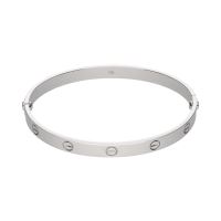 Pulsera love de cartier en oro blanco. Talla 20.