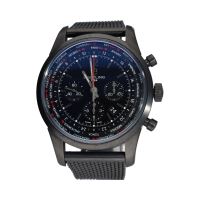 BREITLING<BR>TRANSOCEAN  BLACK UNITIME PILOT 46MM. ...