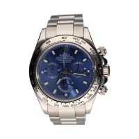 ROLEX<BR>DAYTONA ORO BLANCO ESFERA AZUL.