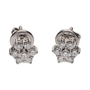 PENDIENTES<BR>PENDIENTES EN ORO BLANCO CON ROSETA DE... · ref.: PRESENTA CERTIFICADO...