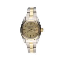 ROLEX<BR>OYSTER PERPETUAL DATE SEÑORA ACERO Y O...