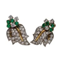 PENDIENTES<BR>PENDIENTES EN ORO AMARILLO Y ORO BLANC...
