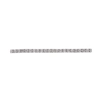 Pulsera riviere en oro blanco con brillantes.