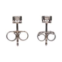 Pendientes en oro blanco con brillantes.