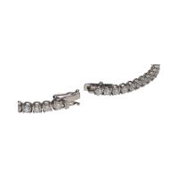 Pulsera riviere en oro blanco con brillantes.