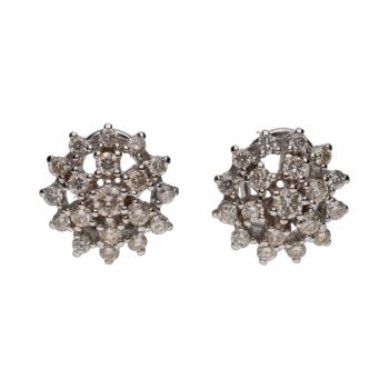PENDIENTES<BR>PENDIENTES EN ORO BLANCO CON BRILLANTE... · ref.: (CMX)