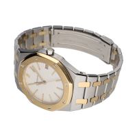 Roayl oak quartz acero y oro 36mm.   