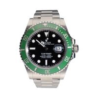ROLEX<BR>SUBMARINER DATE ACERO BISEL VERDE 41MM...