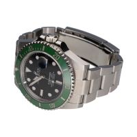 Submariner date acero bisel verde 41mm.   