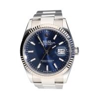 ROLEX<BR>DATEJUST ACERO ESFERA AZUL BISEL ORO B...