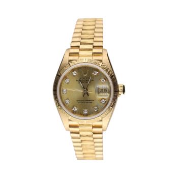 ROLEX<BR>DATEJUST BRILLANTES SEÑORA PRESIDENT C... · ref.: 69278