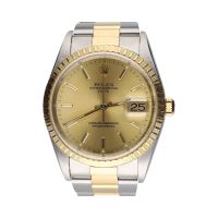 Oyster perpetual date acero y oro 34mm.   