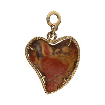 COLGANTES<BR>COLGANTE FORMA DE CORAZÓN EN ORO AMARI... · ref.: (OI)