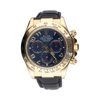 ROLEX<BR>DAYTONA ORO AMARILLO CUERO ESFERA AZUL...