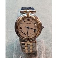 CARTIER<BR>PANTHERE RONDE ACERO Y ORO 30MM.