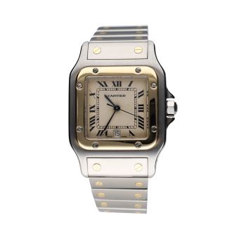 CARTIER<BR>SANTOS ACERO Y ORO AUTOMÁTICO 24MM.   ... · ref.: 0902