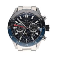 Carrera calibre heuer 02 twin time acero 45mm.   