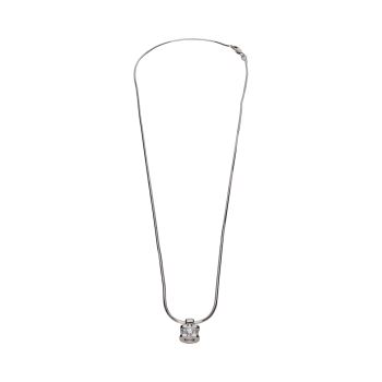 COLLARES<BR>COLLAR SOLITARIO EN ORO BLANCO CON BRI... · ref.: (RMX)