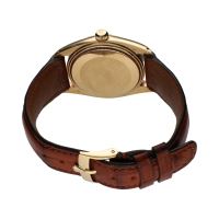 Oyster perpetual date oro amarillo cuero 34mm.