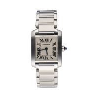 CARTIER<BR>TANK FRANCES SEÑORA ACERO 20MM.