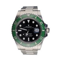 ROLEX<BR>SUBMARINER DATE ACERO BISEL VERDE 41MM...