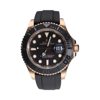 ROLEX<BR>YACHT-MASTER ORO ROSA CAUCHO 40MM. · ref.: 126655