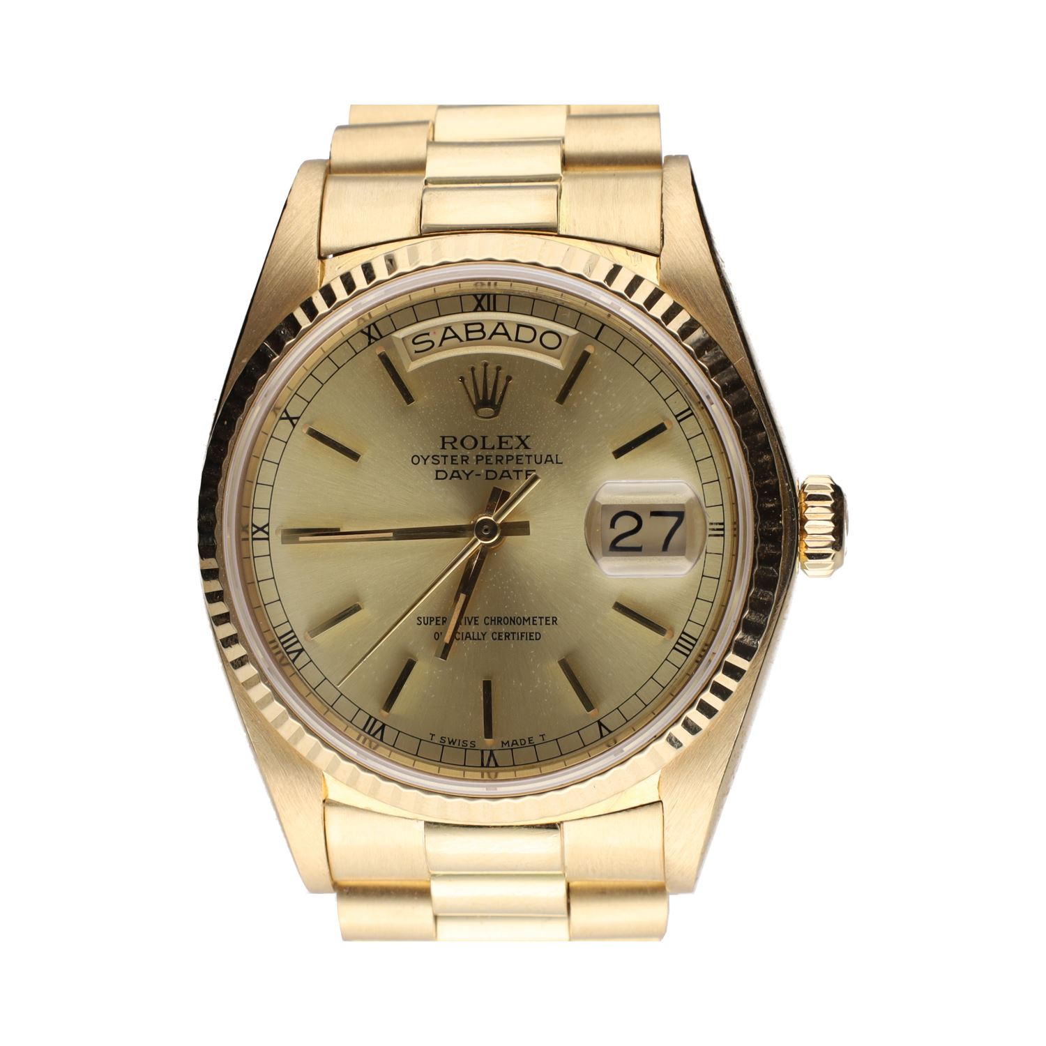 Day-date president oro amarillo 36mm.   