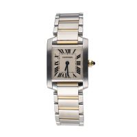 CARTIER<BR>TANK FRANCES ACERO SEÑORA 20MM.