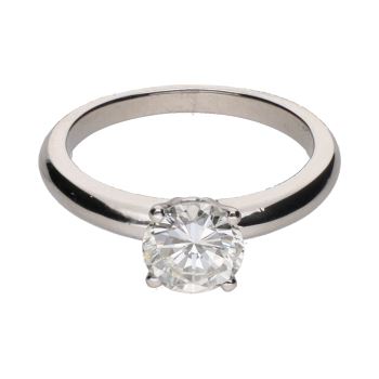 ANILLOS / SORTIJAS<BR>SORTIJA SOLITARIO EN ORO BLANCO CON UN... · ref.: (AEXM)