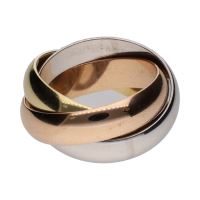 Sortija trinity ancha de cartier. Talla 53.