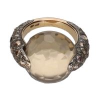 ANILLOS / SORTIJAS<BR>SORTIJA POMELLATO EN ORO AMARILLO CON ...